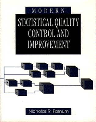 Cover of Modern Statistical Quality Control and Improvement