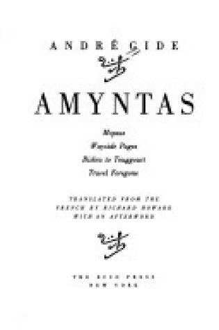 Cover of Amyntas/North African Journals