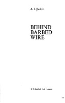 Book cover for Behind Barbed Wire