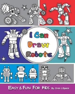 Book cover for I can Draw Robots