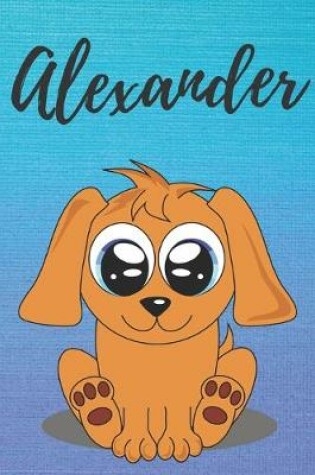 Cover of Alexander dog coloring book / notebook / journal / diary