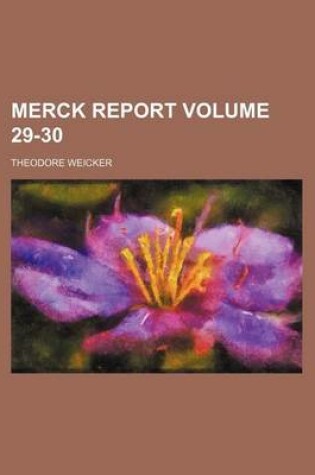 Cover of Merck Report Volume 29-30