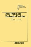 Book cover for Rock Friction and Earthquake Prediction