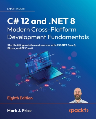 Book cover for C# 12 and .NET 8 – Modern Cross-Platform Development Fundamentals