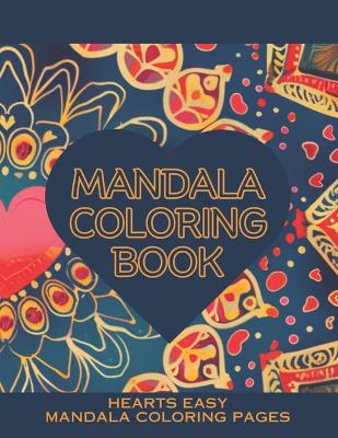 Book cover for Coloring Book Hearts Mandala Love Patterns