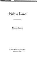 Book cover for Fiddle Lane