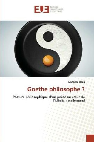 Cover of Goethe philosophe ?