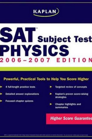 Cover of Kaplan SAT Subject Test