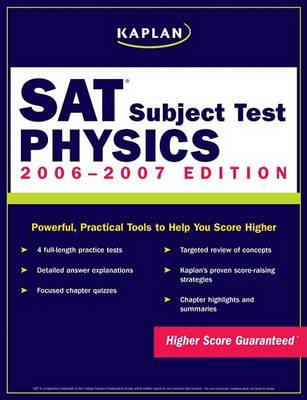 Book cover for Kaplan SAT Subject Test