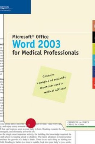 Cover of Microsoft Office Word 2003 for Medical Professionals