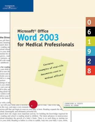 Book cover for Microsoft Office Word 2003 for Medical Professionals