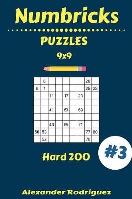 Book cover for Numbricks Puzzles - Hard 200 vol. 3