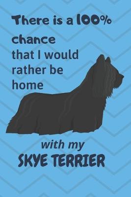 Book cover for There is a 100% chance that I would rather be home with my Skye Terrier