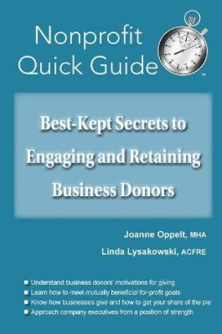 Cover of Best-Kept Secrets to Engaging and Retaining Business Donors