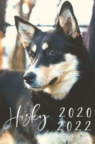 Cover of 2020-2022 3 Year Planner Husky Dog Monthly Calendar Goals Agenda Schedule Organizer