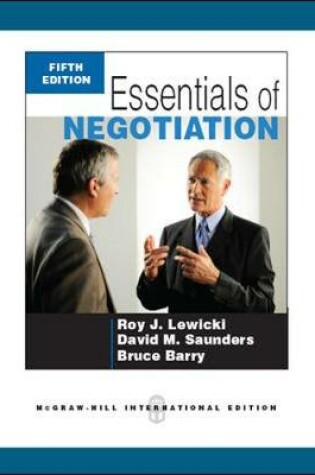 Cover of Essentials of Negotiation (Int'l Ed)