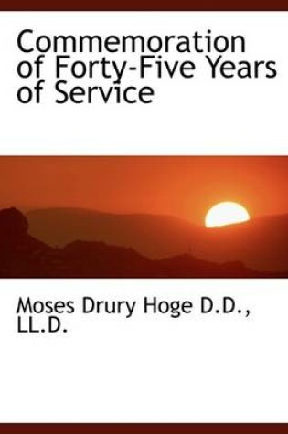 Cover of Commemoration of Forty-Five Years of Service