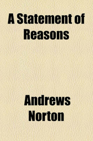 Cover of A Statement of Reasons