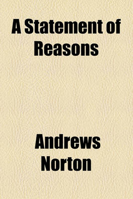 Book cover for A Statement of Reasons