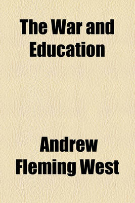 Book cover for The War and Education