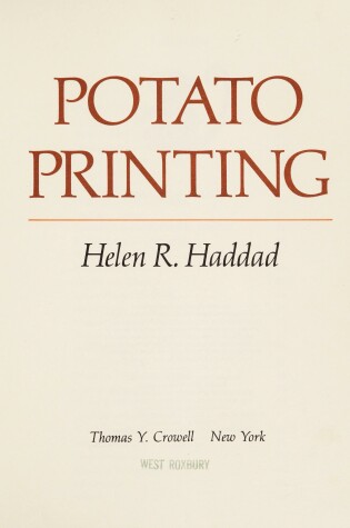 Cover of Potato Printing