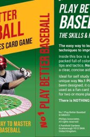 Cover of No1 PLAY BETTER BASEBALL