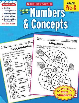 Book cover for Scholastic Success with Numbers & Concepts Workbook