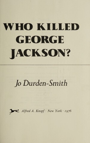 Cover of Who Killed George Jackson?