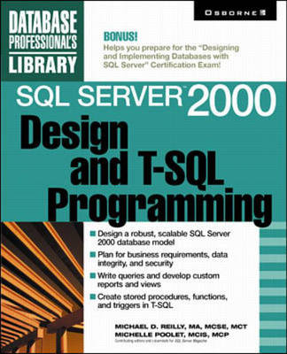 Cover of SQL Server 2000 Design and TSQL Programming