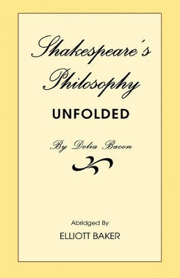 Book cover for Shakespeare's Philosophy Unfolded