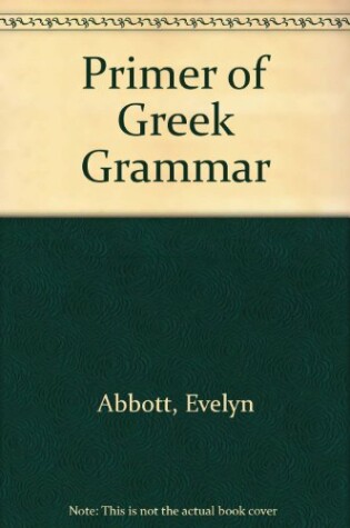 Cover of Primer of Greek Grammar