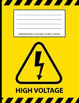 Book cover for High Voltage Warning Periodic Table Chemistry Composition Notebook