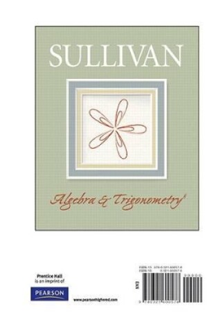 Cover of Algebra and Trigonometry, Books a la Carte Edition