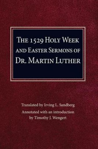 Cover of Holy Week and Easter Sermons