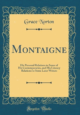 Book cover for Montaigne