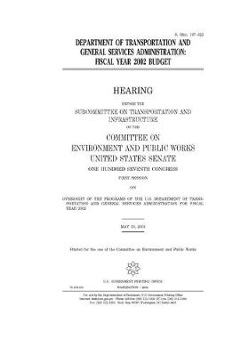 Cover of Department of Transportation and General Services Administration