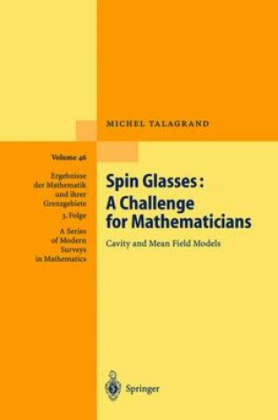 Cover of Spin Glasses: A Challenge for Mathematicians