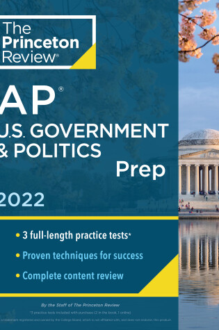 Cover of Princeton Review AP U.S. Government & Politics Prep, 2022