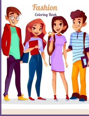 Book cover for Fashion Coloring Book