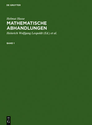 Book cover for Helmut Hasse: Mathematische Abhandlungen. 1