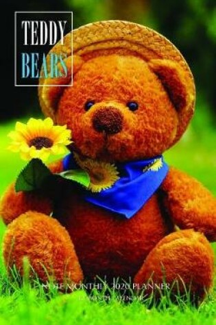 Cover of Teddy Bears Note Monthly 2020 Planner 12 Month Calendar