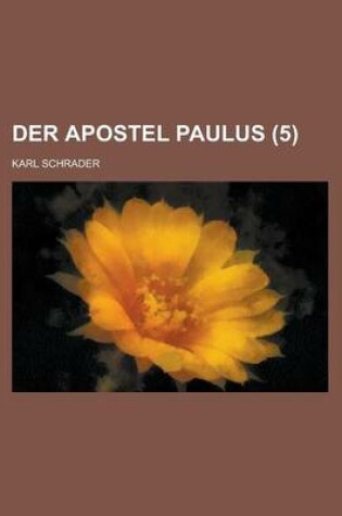 Cover of Der Apostel Paulus (5 )