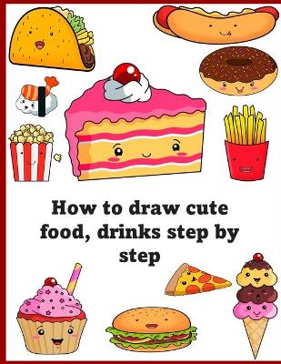 Book cover for How to draw cute food