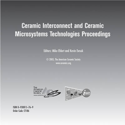 Cover of CICMT 2005 - Ceramic Interconnect and Ceramic Microsystems Technologies CD-ROM