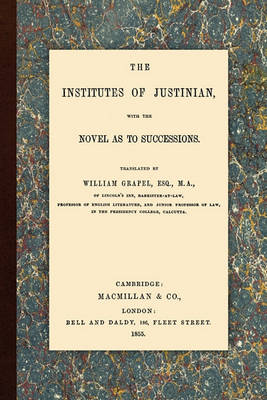 Cover of The Institutes of Justinian