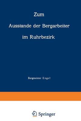 Book cover for Zum Ausstande der Bergarbeiter im Ruhrbezirk