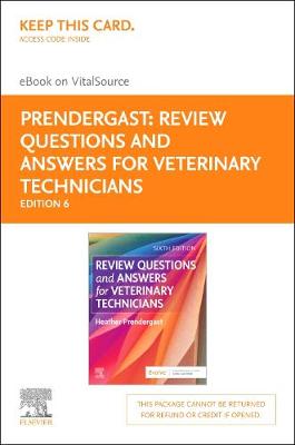 Book cover for Review Questions and Answers for Veterinary Technicians Elseiver eBook on Vitalsource (Retail Access Card)