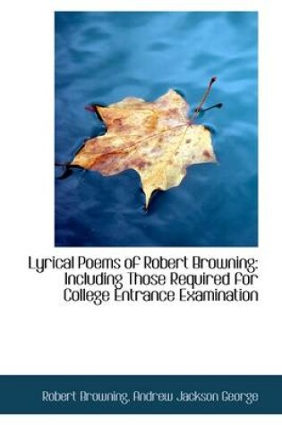 Cover of Lyrical Poems of Robert Browning