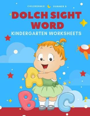 Book cover for Dolch Sight Word Kindergarten Worksheets