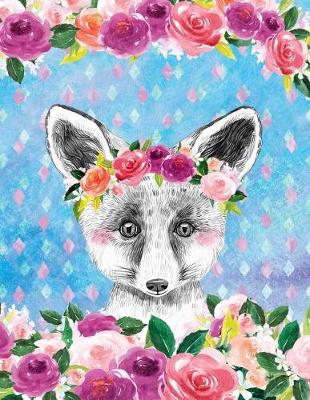 Book cover for Big Fat Bullet Style Journal Cute Fox Cub In Flowers